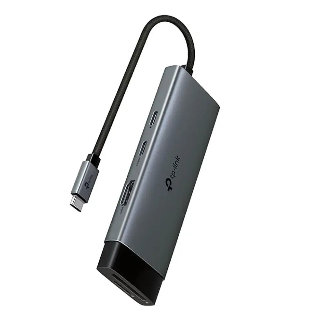 TP-Link UH7020C 7-in-1 USB-C Hub with 4K 60Hz HDMI, 100W Power Delivery, USB 3.0, and SD/microSD Card Reader