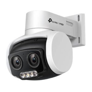 TP-Link VIGI C540V 4MP Pan/Tilt Outdoor Security Camera with 3x Optical Zoom, Dual-Lens Varifocal, Full-Color Night Vision, and IP66 Weatherproof Rating