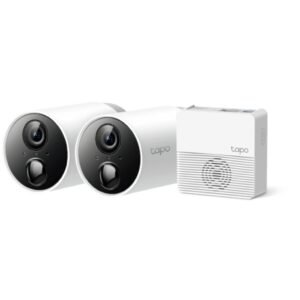 TP-Link Tapo C400S2 Smart 1080p Full HD Wire-Free Outdoor Security Camera System - 2 Camera Pack, IP65 Weatherproof
