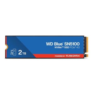 WD Blue SN5100 2TB NVMe M.2 2280 PCIe Gen4 Internal Solid State Drive