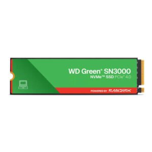 WD Green SN3000 1TB NVMe M.2 2280 Internal SSD, PCIe Gen4 High-Performance Storage