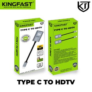 KINGFAST USB-C to HDMI 4K UHD Display Converter Adapter for Laptops, MacBooks, and Smartphones