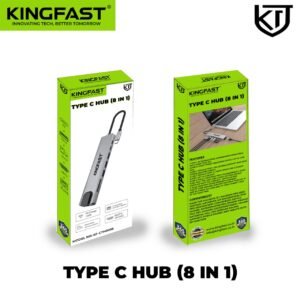 KINGFAST 8-in-1 USB-C Docking Station with 4K HDMI, Gigabit Ethernet, USB 3.0, SD/TF Card Reader, and Power Delivery
