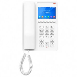 Grandstream GHP630W Compact Hotel IP Phone, Wi-Fi 6 Enabled, 2.8-inch Color LCD Display, White