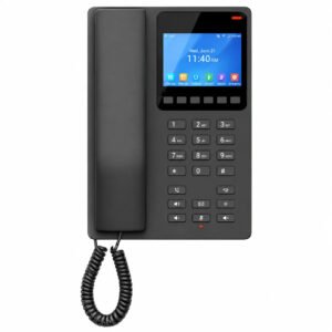 Grandstream GHP631 Compact Hotel IP Phone with Color LCD Display - Black