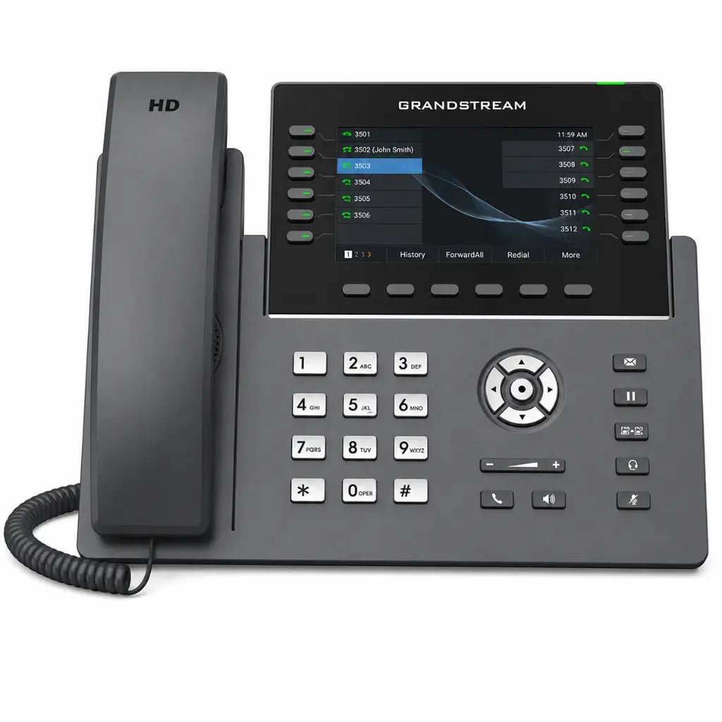 Grandstream GRP2650 12-Line Professional IP Phone with Integrated Wi-Fi 6 and Power over Ethernet (PoE)