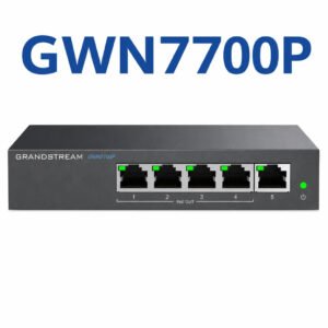Grandstream GWN7700P 5-Port Gigabit PoE+ Unmanaged Network Switch - High-Performance Desktop Networking Solution
