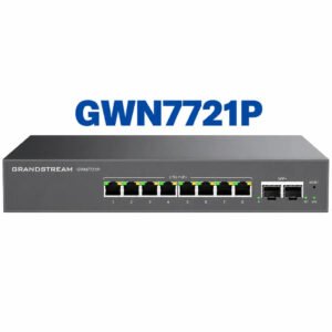 Grandstream GWN7721P 8-Port 2.5G PoE+ Managed Network Switch with 2x 10G SFP+ Uplinks