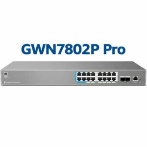 Grandstream GWN7802P 16-Port Gigabit Layer 2++ Managed PoE+ Network Switch