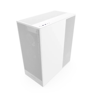 NZXT H7 Flow Premium Tempered Glass Compact Mid-Tower ATX Airflow PC Case - Matte White
