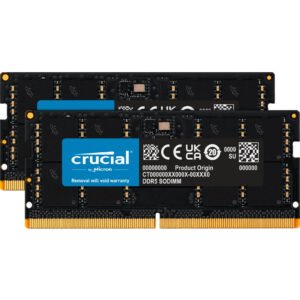 Crucial 96GB (2x48GB) DDR5 5600MHz CL46 SODIMM Laptop Memory Kit