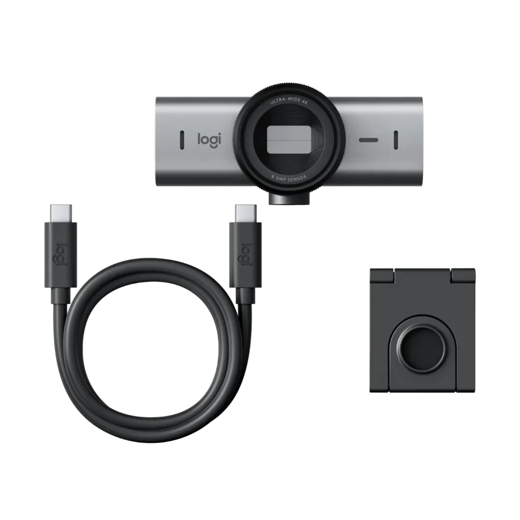 Logitech MX Brio 705 Professional 4K Business Webcam with AI Image Enhancement, 60fps, Privacy Shutter, and USB-C Connectivity