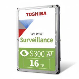 Toshiba S300 16TB Surveillance Hard Drive for AI-Enabled DVR and NVR Security Systems