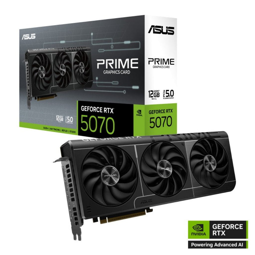ASUS PRIME GeForce RTX 5070 12GB GDDR7 Triple Fan Graphics Card - Image 2